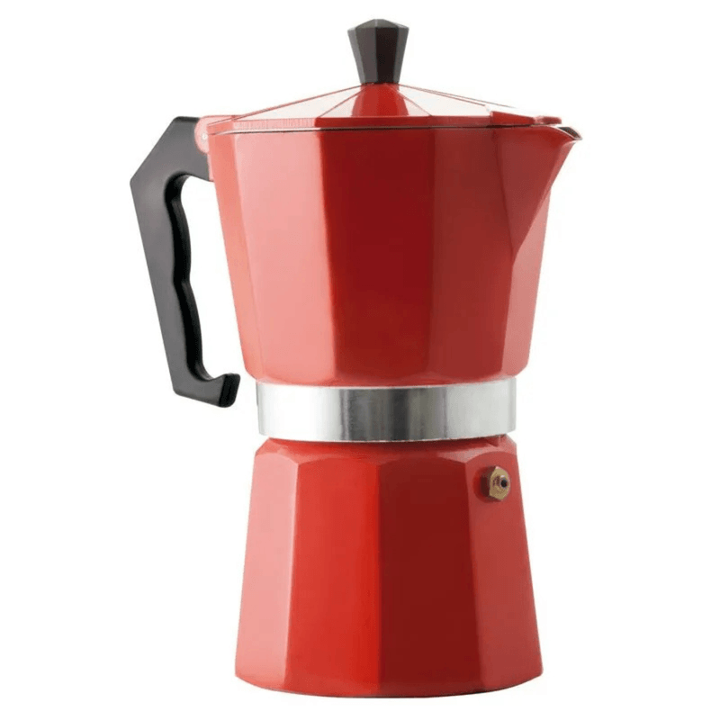 Cafeteira Italiana De Aluminio  Vermelha - Mimo Style