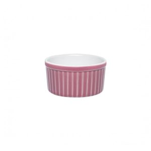 Ramequim De Porcelana 50ml Rosa/Branco - Oxford