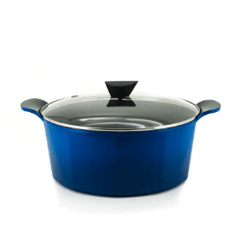Cacarola De Aluminio Com Revestimento Ceramico 2-4 Litros Azul- NEOFLAM