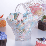 Cesta de Cristal Diamante Estrela 17-13-5-18-5cm Lyor