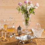 Cesta de Cristal Diamante Estrela 17-13-5-18-5cm Lyor