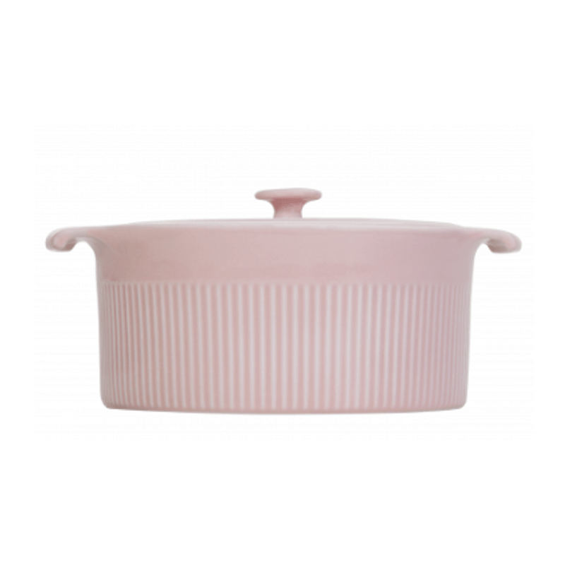 Cacarola De Porcelana Cocotte Rosa 2-75 Litros - Germer