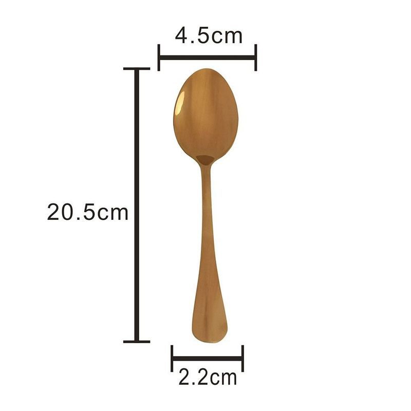 Jogo De Talher Aco Inox Positano Rose 24 Pecas - Lyor