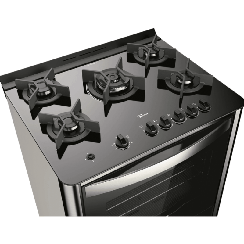 Fogao 5 bocas Tripla Chama Gran Cheff com Grill Inox 127V