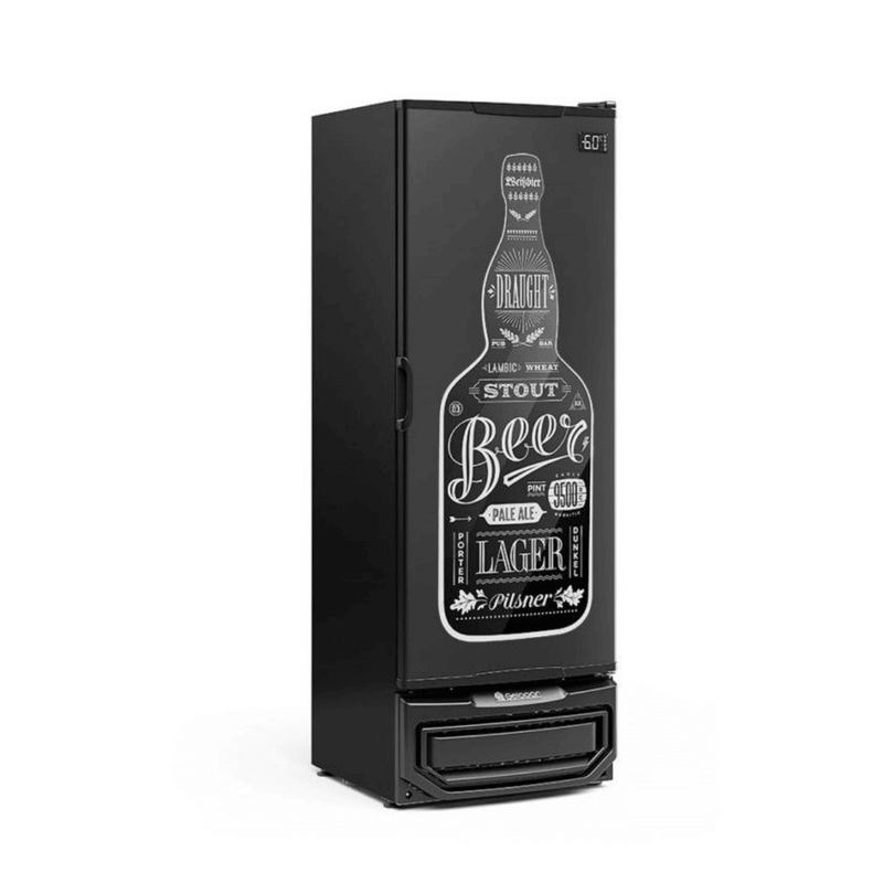 Cervejeira 410 Litros GRBA-400 PR Preta - Gelopar