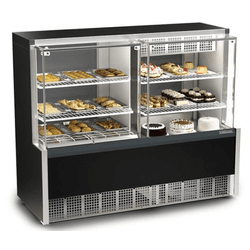 Balcão Quente-Frio 1,40m GQEA-140 Preto - Gelopar