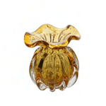 Vaso De Vidro Italy Ambar-Dourado - Lyor