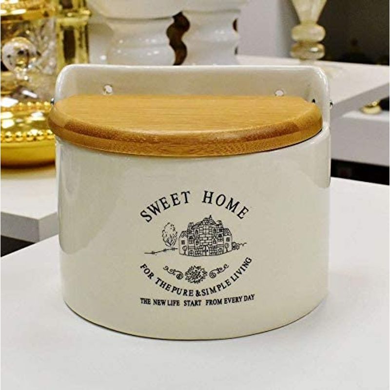 Saleiro De Porcelana Bon Gourmet De Parede 620ml - Rojemac