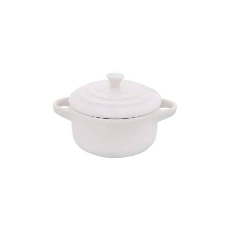 Mini Cocotte 200ml Porcelana Branco - Hauskraft