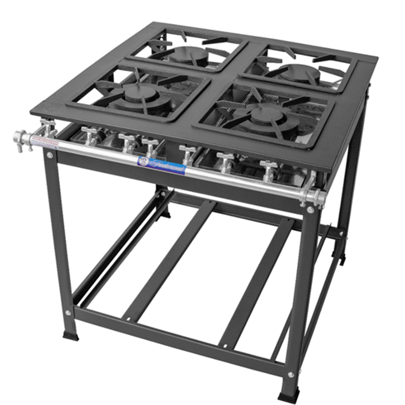 Fogao Tradicional 4 Bocas Baixa Pressao 30X30 P5 - MR Fogoes