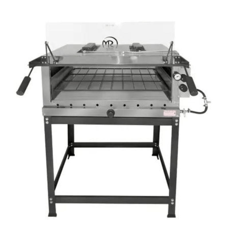 -Forno Pizza a Gas MR Fogoes 80x60Cm Com Pedra Refrataria