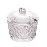 Acucareiro De Cristal Chumbo Diamante 10x10cm - Lyor