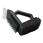 Escova Para Limpar Grelha Com Espatula 3 em 1 - Mimo