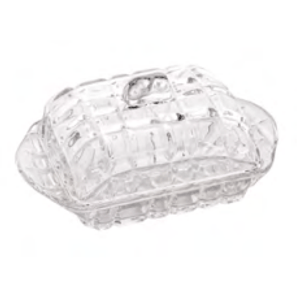 Manteigueira De Cristal De Chumbo Deli 17x10,5x8cm - Lyor