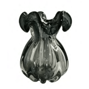 Vaso De Vidro Italy Cinza - Lyor