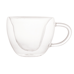 Conjunto Com 2 Xicaras De Vidro Duplo Heart 230ml - Lyor