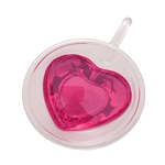 Conjunto Com 2 Xicaras De Vidro Duplo Heart 230ml - Lyor