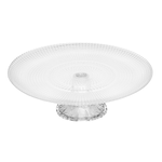 Prato Para Bolo Oriental De Vidro Com Pe 27x10cm - Lyor