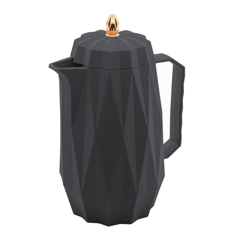 Garrafa Termica De Plastico Diamond Cinza 1 Litro - Lyor