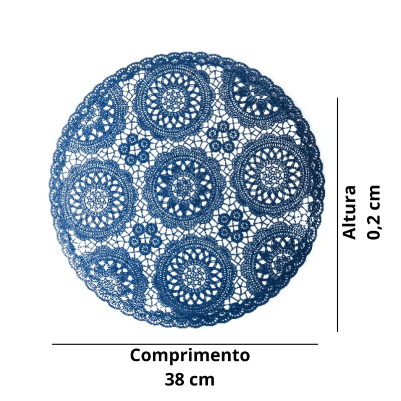 Lugar Americano De PVC Azul Escuro - Rojemac