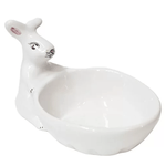 Petisqueira De Ceramica Coelho Branco - Luiz Salvador