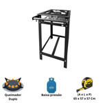 Fogao 1 Boca Dupla Baixa Pressao 30x30 P5 - MR Fogoes