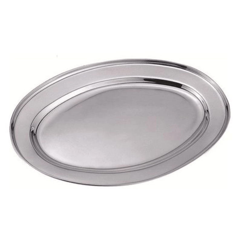 Travessa Oval De Inox Rasa 25cm - GP Inox