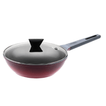 Frigideira De Aluminio Revestimento Ceramico Com Tampa 30cm Vermelha - NEOFLAM