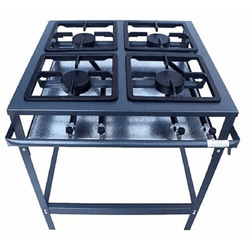 Fogão Industrial 4 Bocas Alta Pressão Metal Brey Econômica