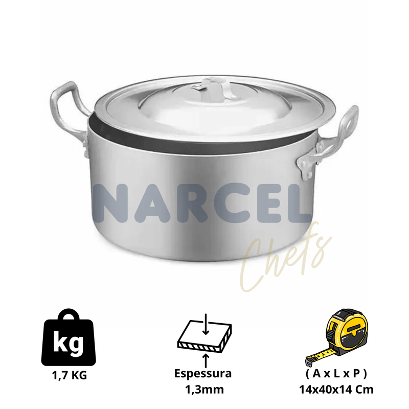 Cacarola De Aluminio Standard N40 24 Litros 9140 - NOVA REAL