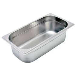 Cuba para Restaurante em Inox 1/3 100mm Sem Alça Narcel