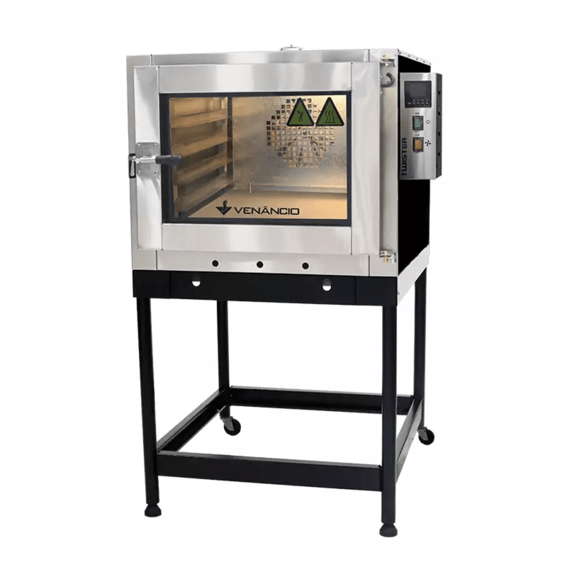 Forno Turbo Twister a Gas 5 Esteiras Painel Eletrico 220V Venancio