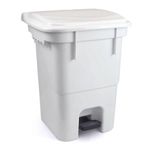 Lixeira De Plastico Com Pedal 50L - Plasvale