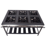 Fogao Industrial 6 Bocas Dupla Baixa Pressao 306 Metal Brey