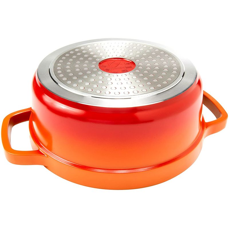 Cacarola Redonda Laranja Aluminio Fundido 21-3cm - Hercules