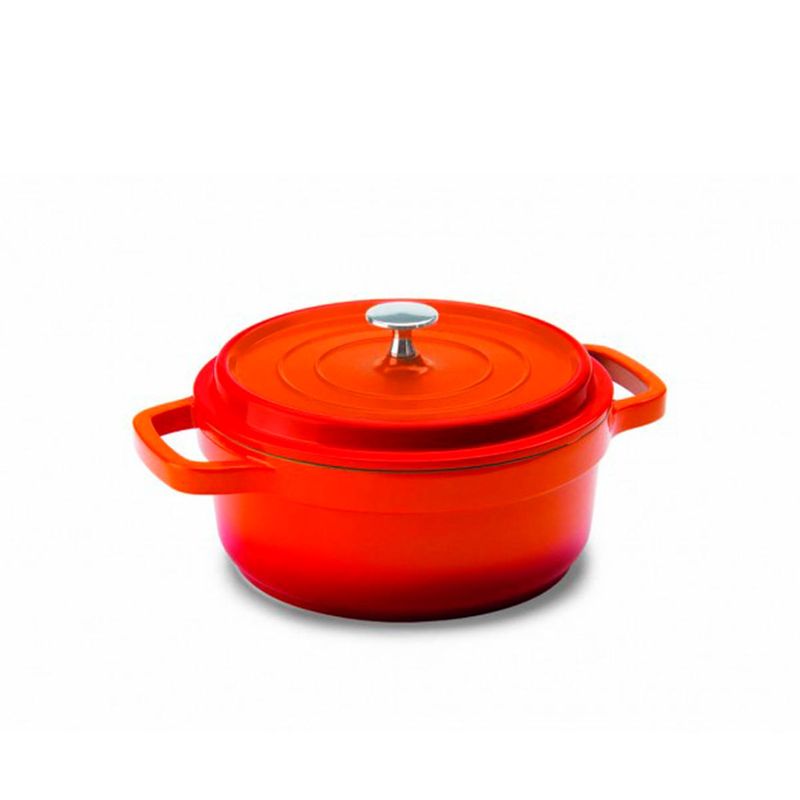 Cacarola Redonda Laranja Aluminio Fundido 21-3cm - Hercules