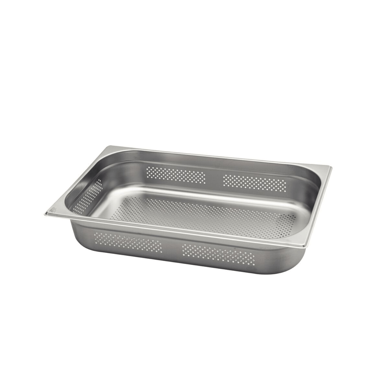 Cuba para Restaurante em Inox 1-1 100mm Perfurada Sem Alca Narcel