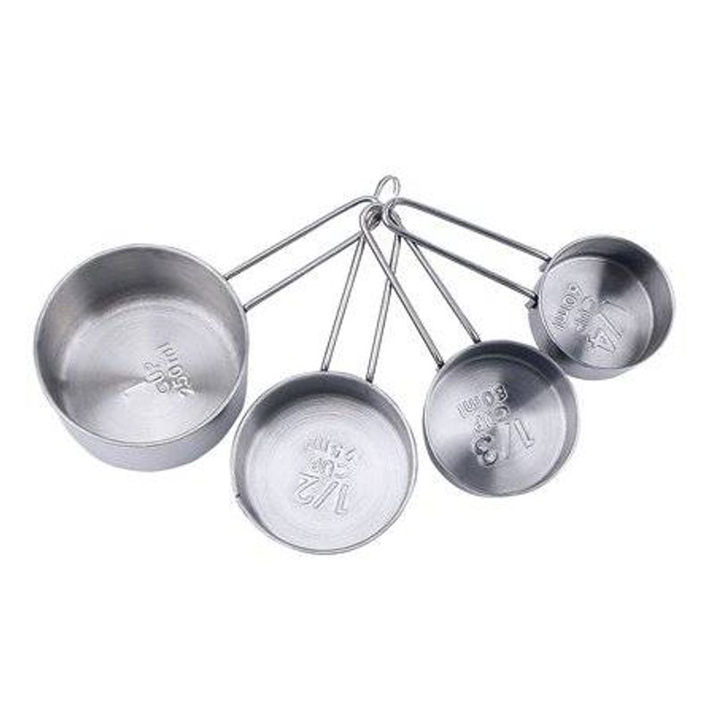 Xicaras Medidoras Inox 4 Pecas - Mimo Style