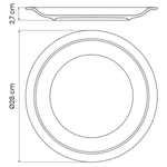 Prato Raso Tramontina Peixes Porcelana Decorada 28cm