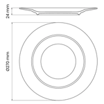 Prato Raso Tramontina Ingrid Porcelana Decorada 27cm