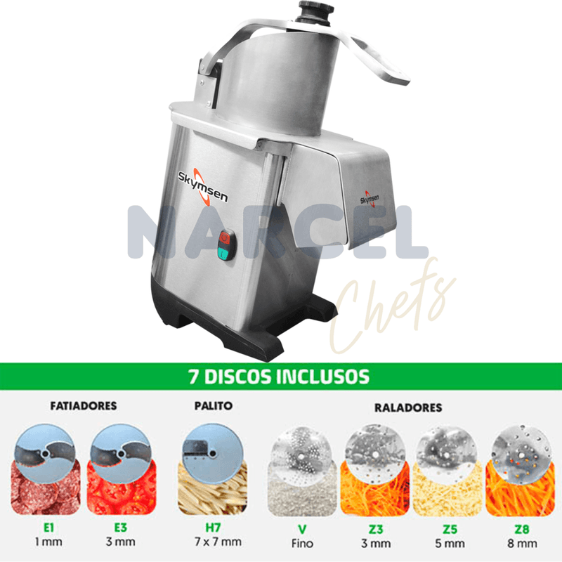 Processador de Alimentos Skymsen PA7 Pro 7 Discos Inclusos