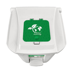 Lixeira Branca 60L Com Roda Pedal e Tampa Toyplas