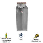 -Fritadeira Eletrica Inox 15 Litros Agua e Oleo 220V FAP8 Skynsen