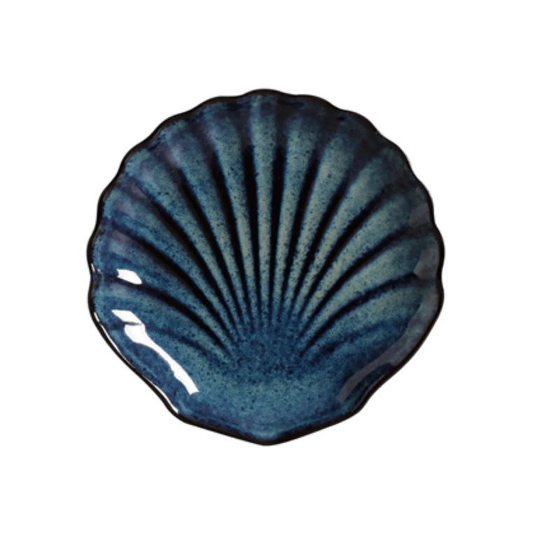Prato De Ceramica Sobremesa Ocean Azul - Scalla