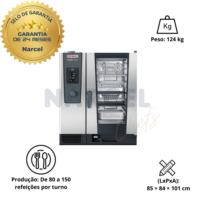 Forno Combinado Rational iCombi Classic 10-1-1 220v Tirfasico
