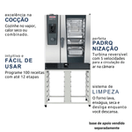Forno Combinado Rational iCombi Classic 10-1-1 220v Tirfasico