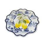 Prato De Ceramica Sobremesa Coup Azul Anacapri - Scalla