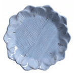 Prato De Ceramica Sobremesa Playful Flowers Azul - Scalla