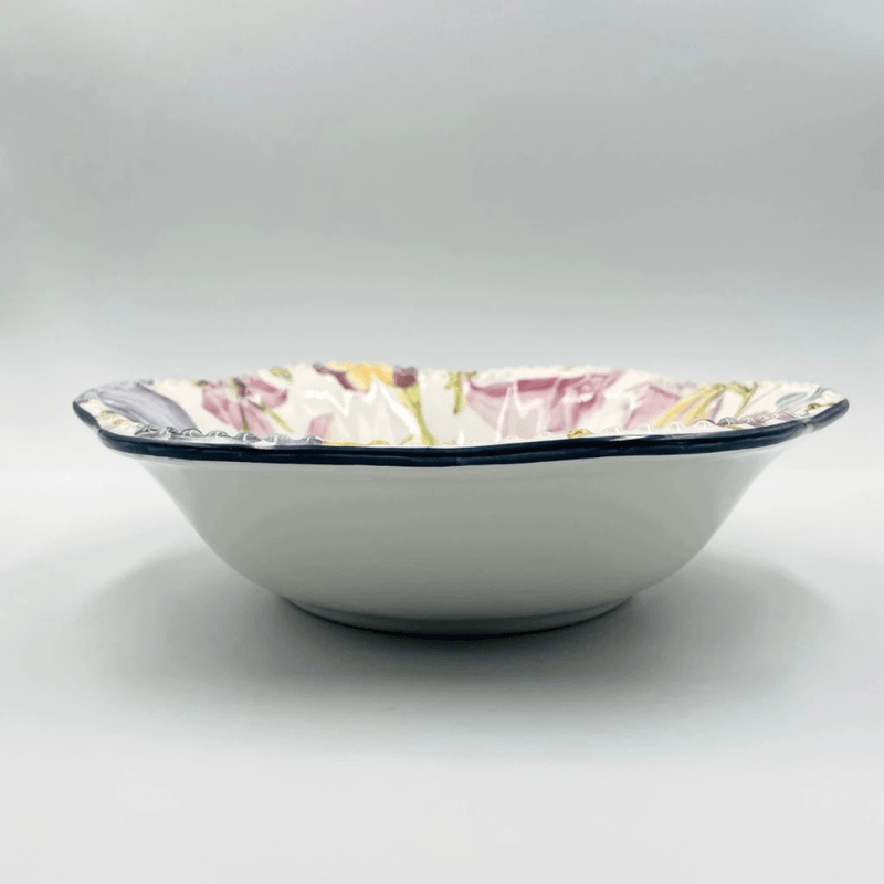 Tigela De Ceramica Media Romantic Flowers - Scalla