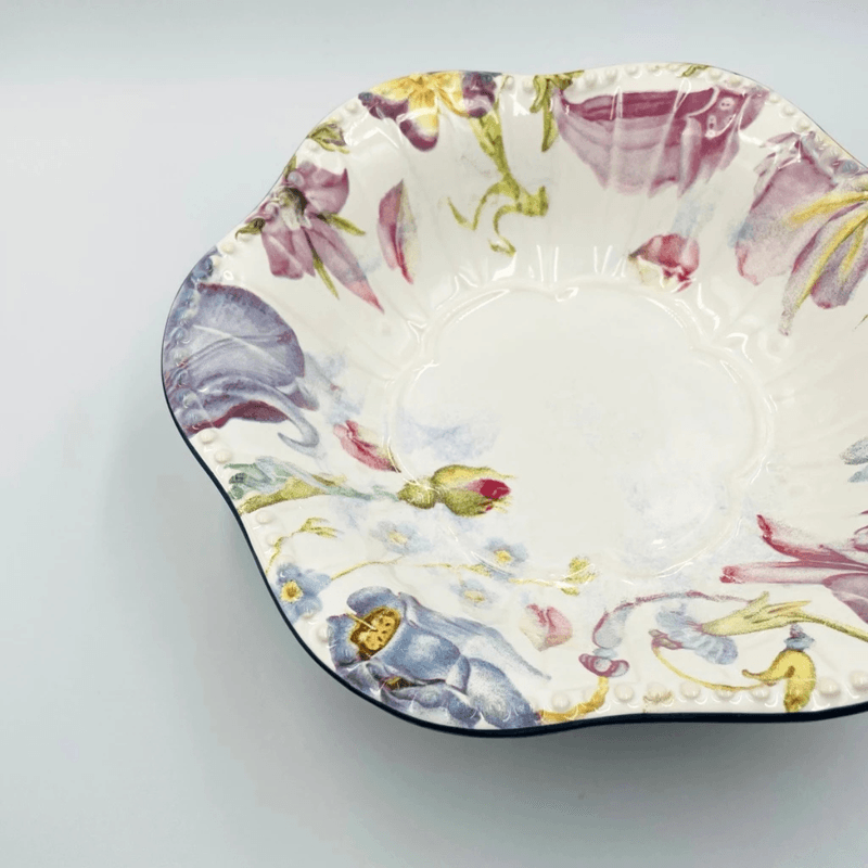 Tigela De Ceramica Media Romantic Flowers - Scalla